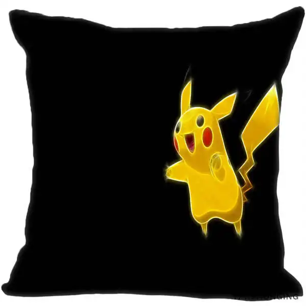 Square Pillowcases Заказная декоративная наволочка Pokemon Pikachu квадратная Наволочка на молнии 35X35,40x40,45x45 см(с одной стороны) 180527-21-13 - Цвет: Square Pillowcases