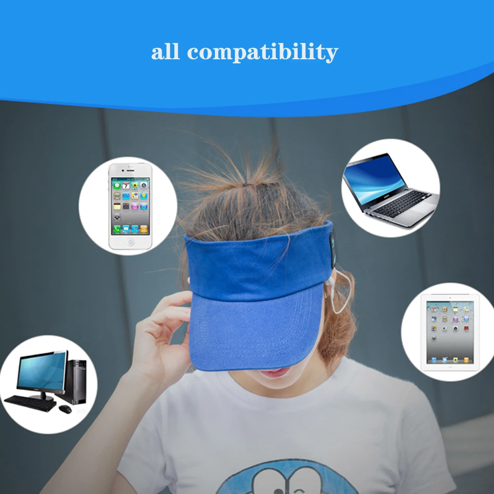 Новая Мода Лето Bluetooth Hat Наушники Беспроводные Для MP3 Плеера и Обсуждение Handfree |