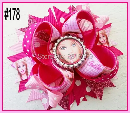 Бесплатная доставка 12 шт. 4 5 дюйма модный многослойный бантик для волос на день