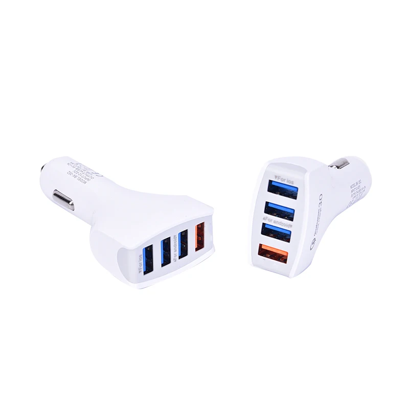 4 USB Автомобильное зарядное устройство Powstro Быстрая зарядка 3 0 для мобильного