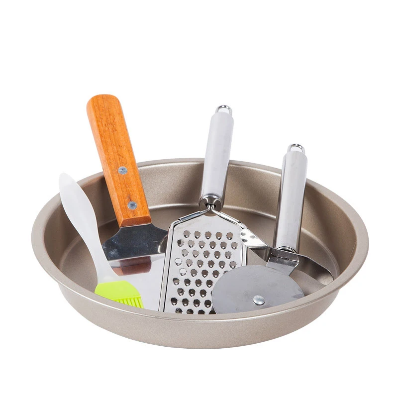 5 шт./компл. Пицца Набор Инструментов 9 дюймов Круглый Пиццы Из Нерёавеющей сталь