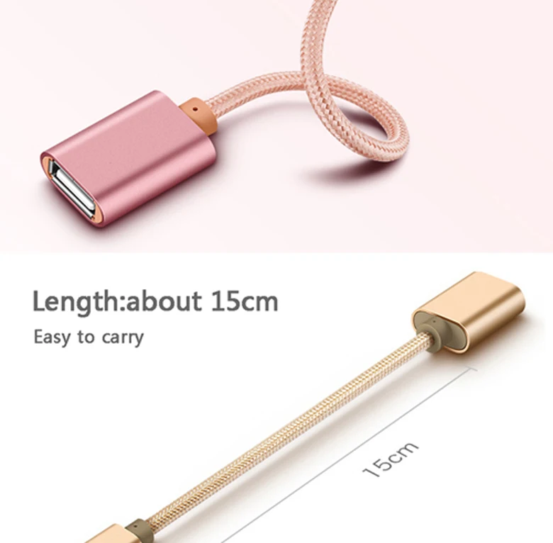 Кабель type-C к USB 2,0 адаптер хоста OTG с USB питанием для сотового телефона планшетного ПК/мобильного телефона внешний U диск ридер кабель