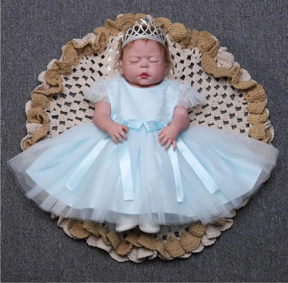 Небесно-фиолетовые розовые белые красные вечерние платья-пачки для маленьких