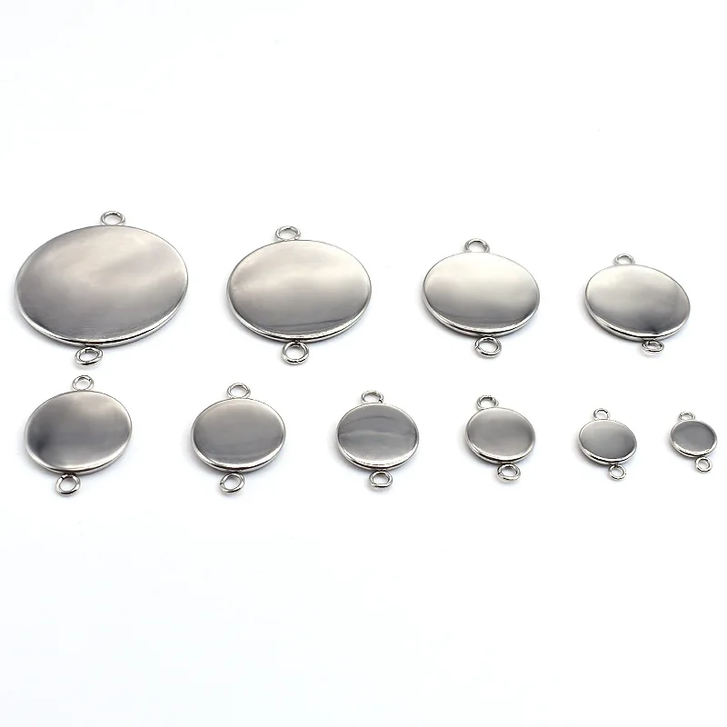 WIWI 20 шт./лот Inner6 30mm браслет из нержавеющей стали подвеска установка кабошоны дно