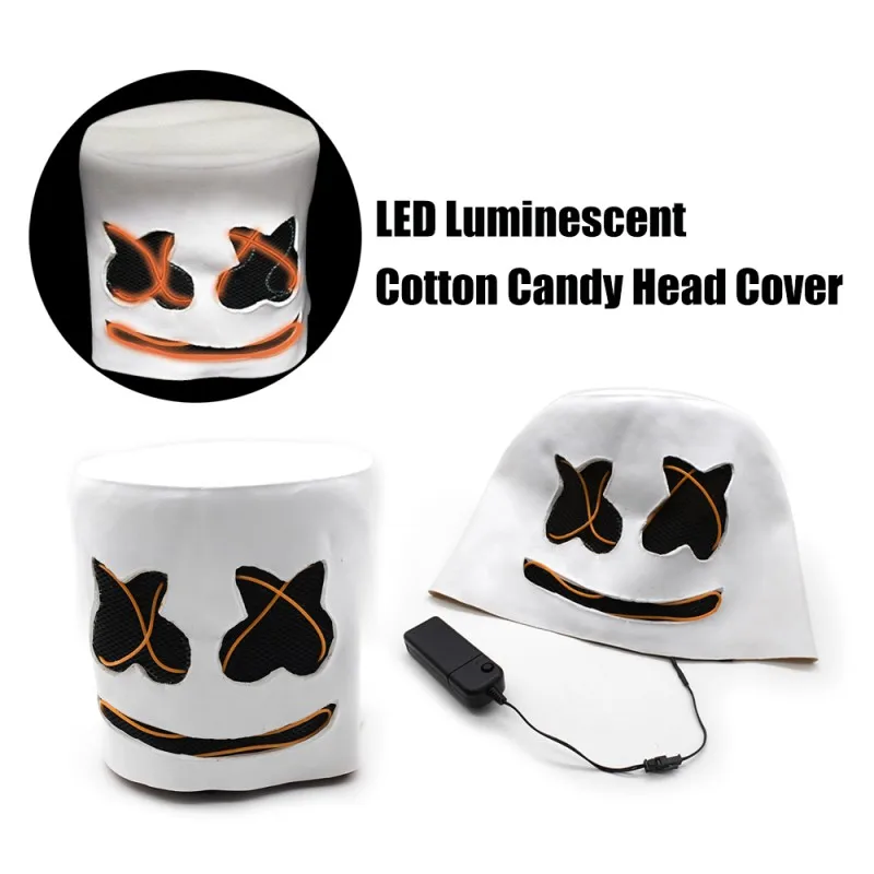 LED DJ музыка светящиеся маски партии маскарад маски анфас Обложка Головные уборы для взрослых Косплэй Хэллоуин фестиваль вечеринок