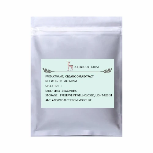 USDA и EC сертифицированный органический экстракт окры 10:1 - Цвет: 200g(7.06oz)