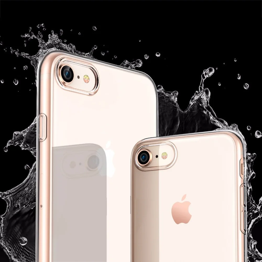 Чехол для iPhone 8 Plus Roybens Прочный гибкий мягкий прозрачный силиконовый чехол Apple 7