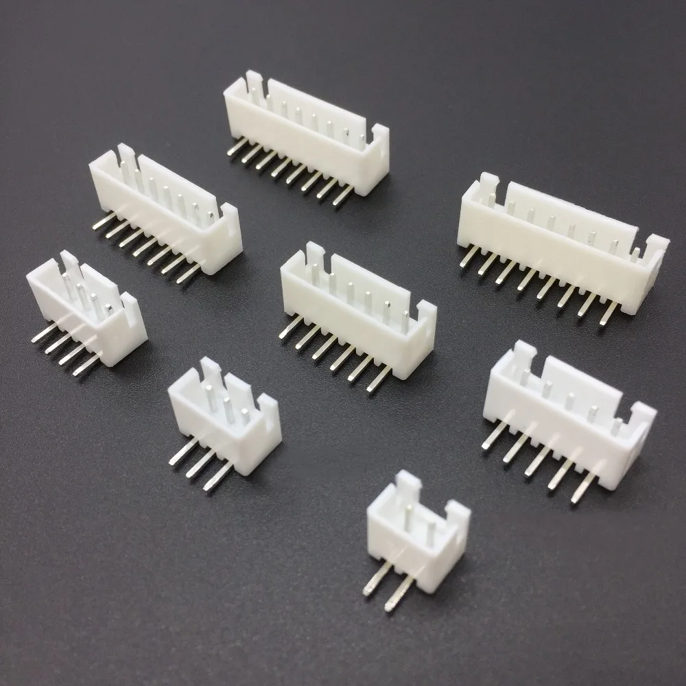 Micro Mini JST ZH PH XH штекер под прямым углом и гнездовой разъем с проводным 1 25 мм 2 0 54 3 4 5 6