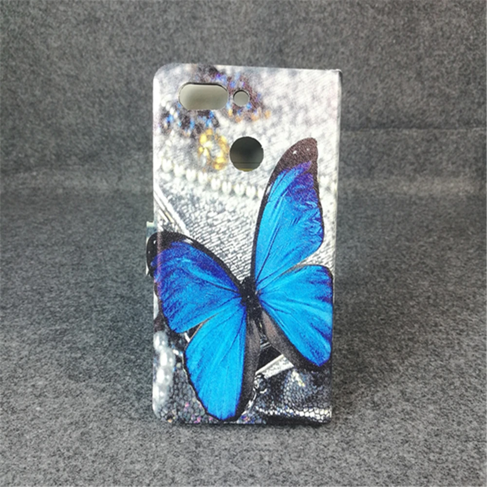 Ультратонкий винтажный Чехол-книжка с изображением бабочки цветка флага для ZTE