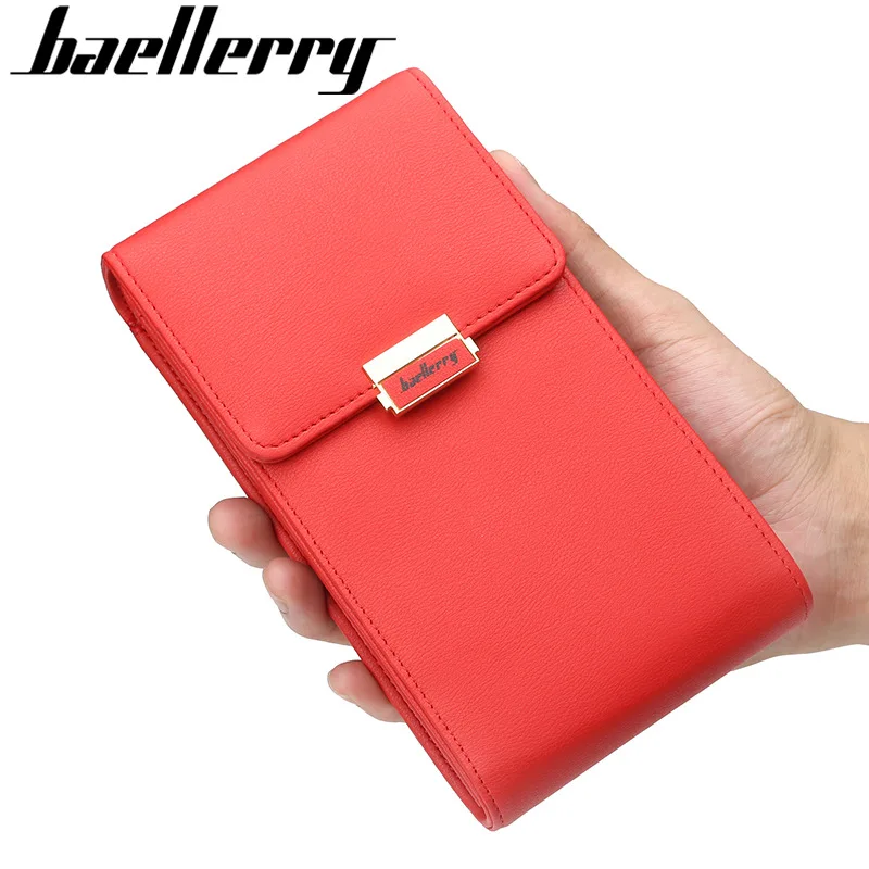 BAELLERRY Новый женский клатч длинная простая сумка на мобильный телефон сумочка