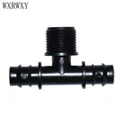 Тройник для шланга с наружной резьбой 12 к 12, 16 мм, 2-ходовой, оросительный соединитель, 5 шт.