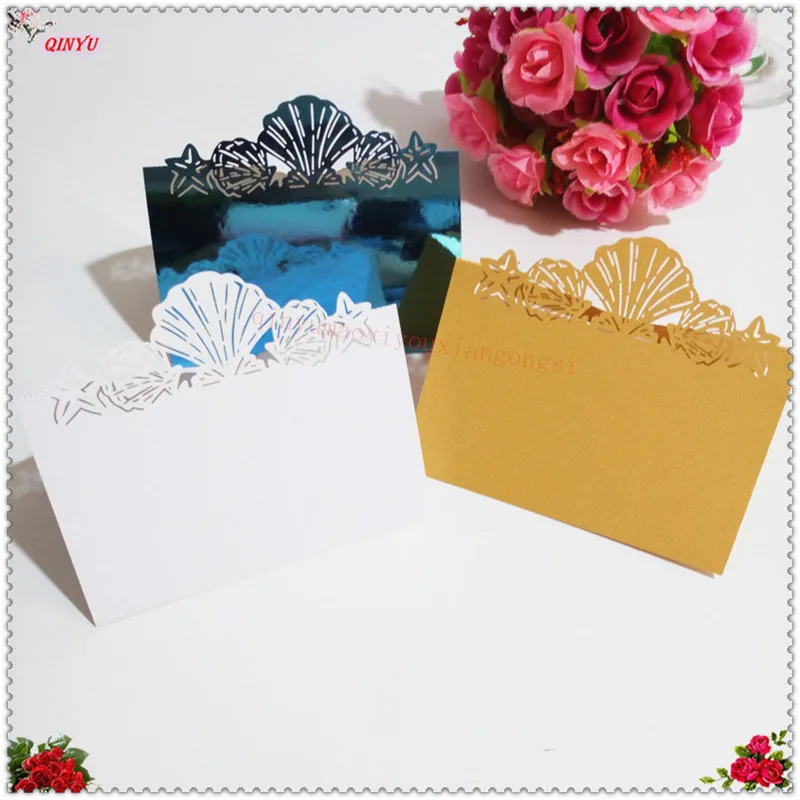 Много места карты 100 шт. лазерная резка настольный Имя Место Номера для сидения