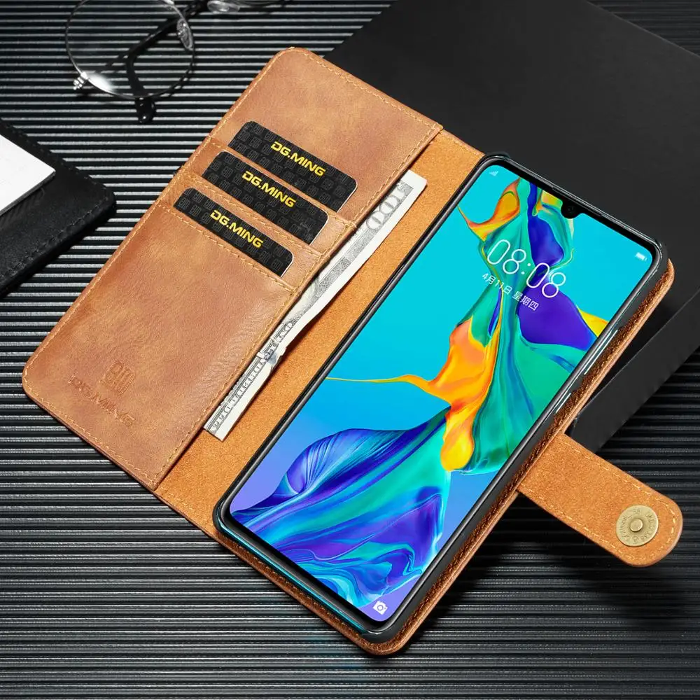 Для Huawei P30 Pro P20 Lite винтажный откидной Магнитный чехол для Mate 20 10 кожаный съемный