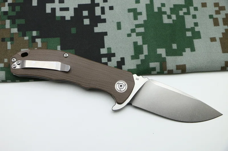 Складной нож D2 с шариковым подшипником G10 + для охоты со стальной ручкой выживания
