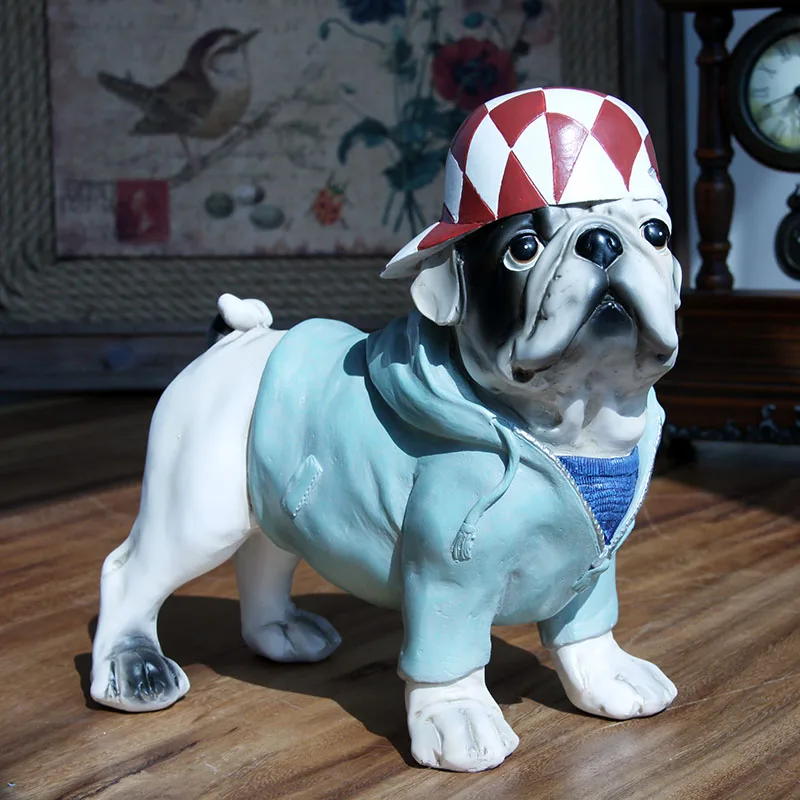 Милая одежда шляпа собака творческая личность французский бульдог смола