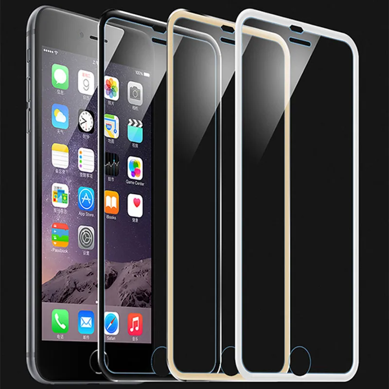 3D изогнутое титановое защитное стекло на для Iphone 5 5s se 5C 6 S 8 7 плюс X 10 XS MAX XR