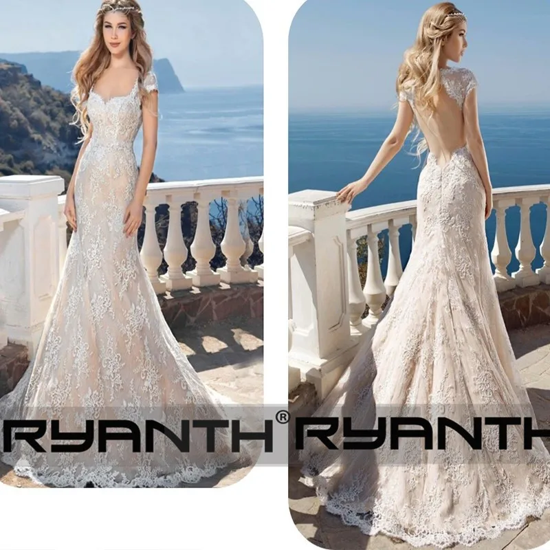 Vestido de noiva 2018 Новое поступление кружевное свадебное платье русалки Trouwjurk дешевый