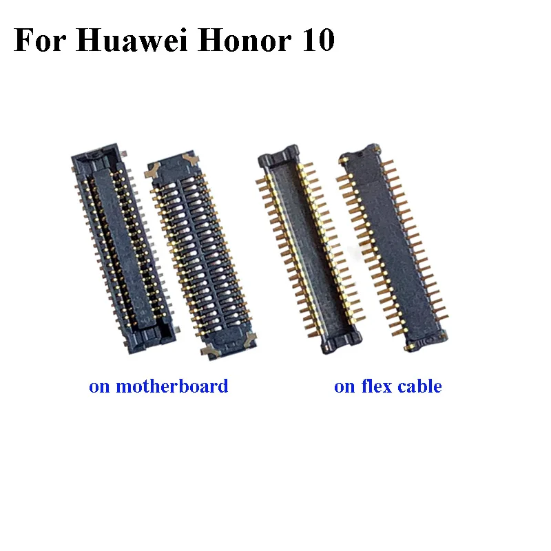 

2PCS FPC connector For Huawei Honor 10 honor10 LCD display screen on Flex cable on mainboard motherboard For Huawei Honor 10