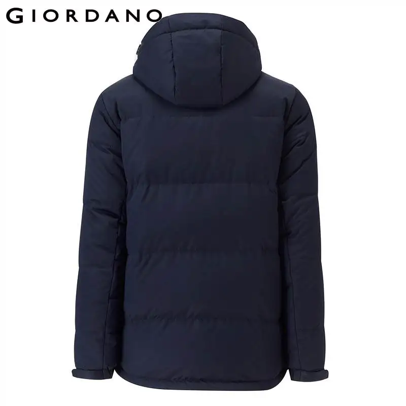 Giordano мужской пуховик по форме пальто из утиного пуха данная модель имеет два