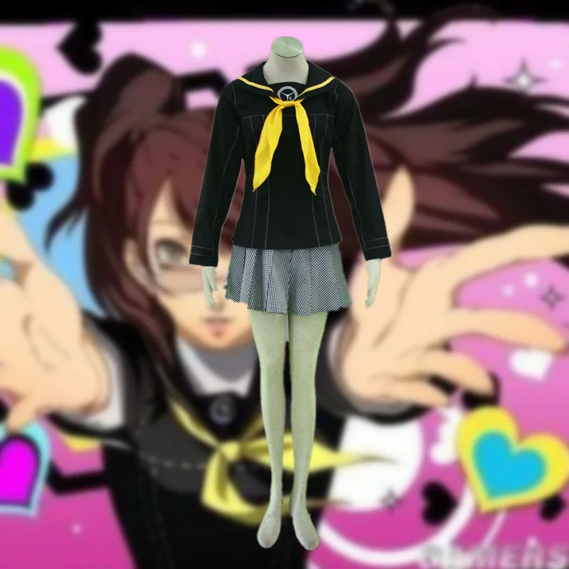 Аниме Persona 4 костюм Rise Kujikawa женщина девушка schoo lunipe Косплей Хэллоуин вечерние