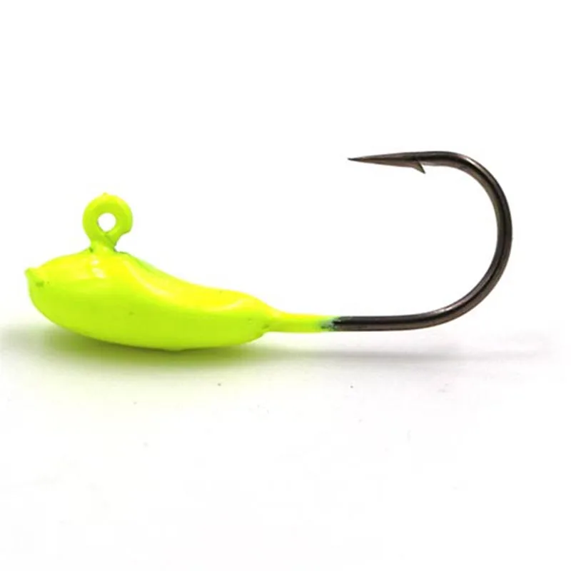 10pcs/lot Jigs 1.2g Jig Head Small Soft Lure Bait Texas Rig Fishing Hooks | Fishhooks