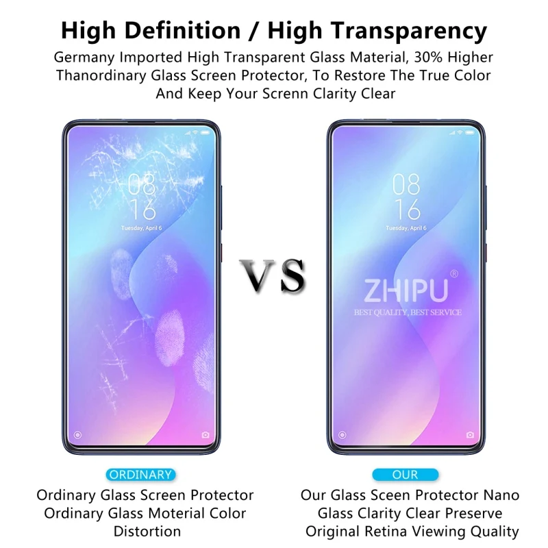 10 шт закаленное стекло для Xiaomi mi 9Т Защитное стекло для экрана 2.5D 9H Pre mi um закаленное стекло для Xiaomi mi 9Т