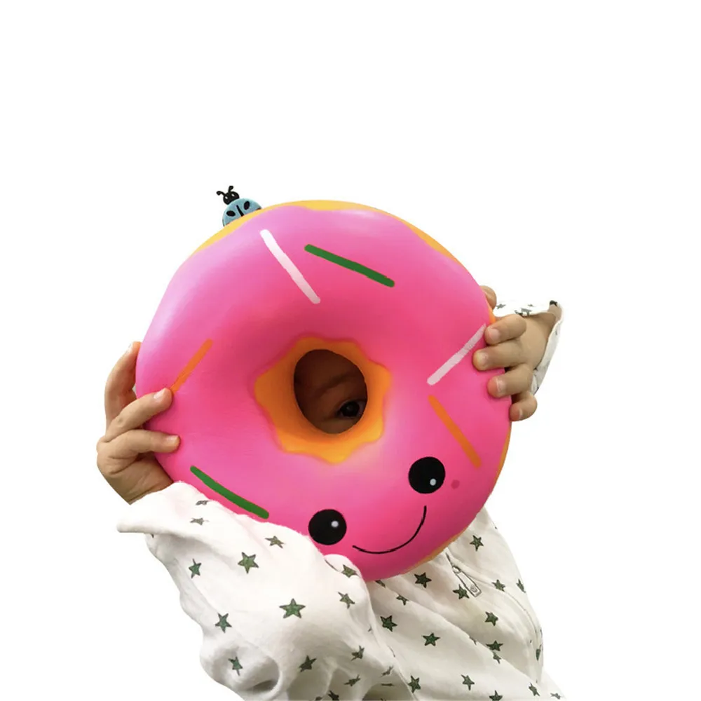 Игрушки Squishies Jumbo Гигантский Пончик медленно Восстанавливающий форму фрукт