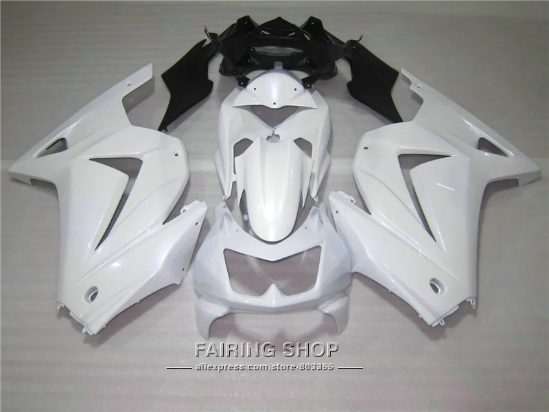 Обтекатели под давлением для Kawasaki ninja 250r 08 09 10-14 2008-2014 Белый Черный EX250 комплект