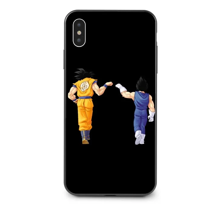 TPU Dragon Ball z goku DragonBall Coque Shell чехол для телефона черный мягкий чехол для iPhone X 7 8 Plus 6 6s Plus 5 5S SE XS MAX XR XS - Цвет: TPU