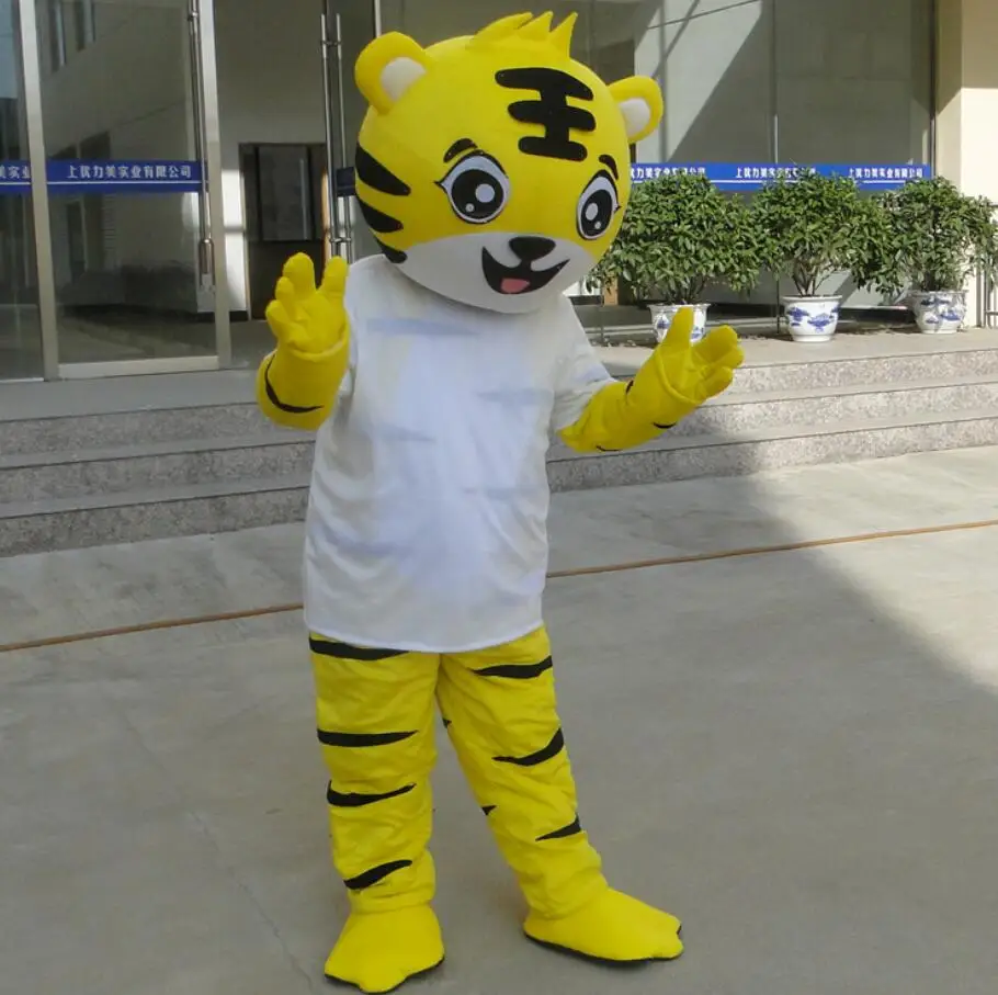 Anime Cartoon Tiger Mascot Costume Animal fancy dress Adult Size Outfit For Enterainment | Тематическая одежда и униформа