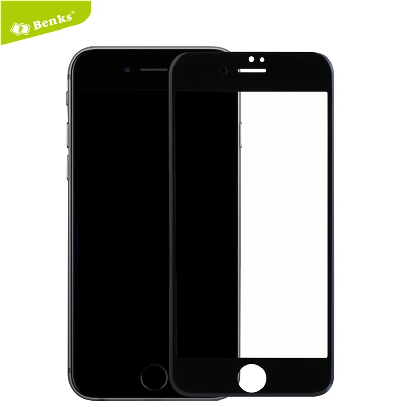 Для iPhone 7/7 8 Plus закаленное стекло защита для экрана оригинал Benks 0 23 мм 3D изогнутая