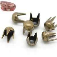 200pcs bronze tone tiny 3mm 18 round dome vintage spike garment rivets studs spots crafts jewelry clothing bags shoes making
