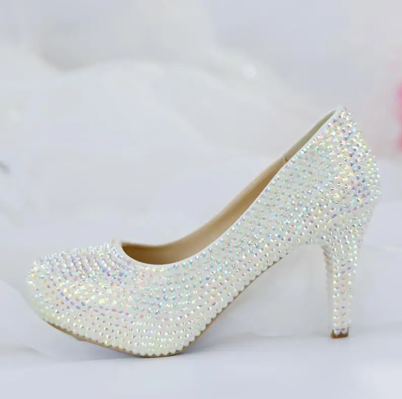 8cm heel Женские свадебные туфли; женские туфли-лодочки на высоком каблуке; блестящие туфли на платформе; женские вечерние модельные туфли; Новое поступление; модные высокие туфли - Цвет: 8cm heel