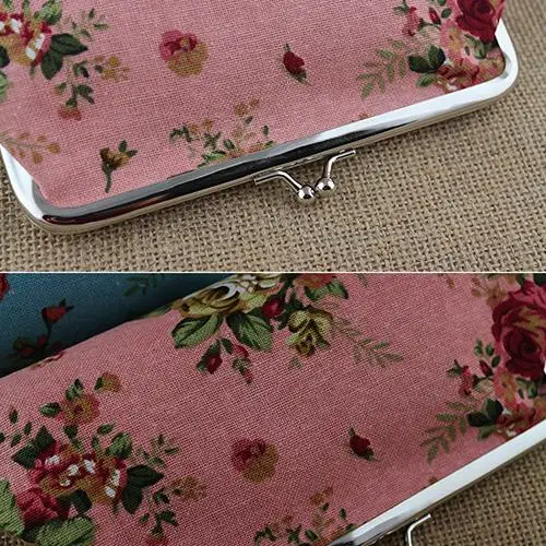 Женский кошелек для монет сумка денег чехол ключи карт большой цветочный узор Hasp