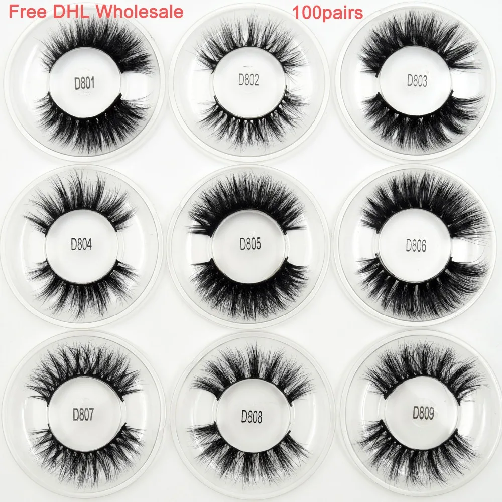Ресницы норковые Безразмерные 16 видов 100 пар|mink lashes|wholesale mink lashes3d lashes |