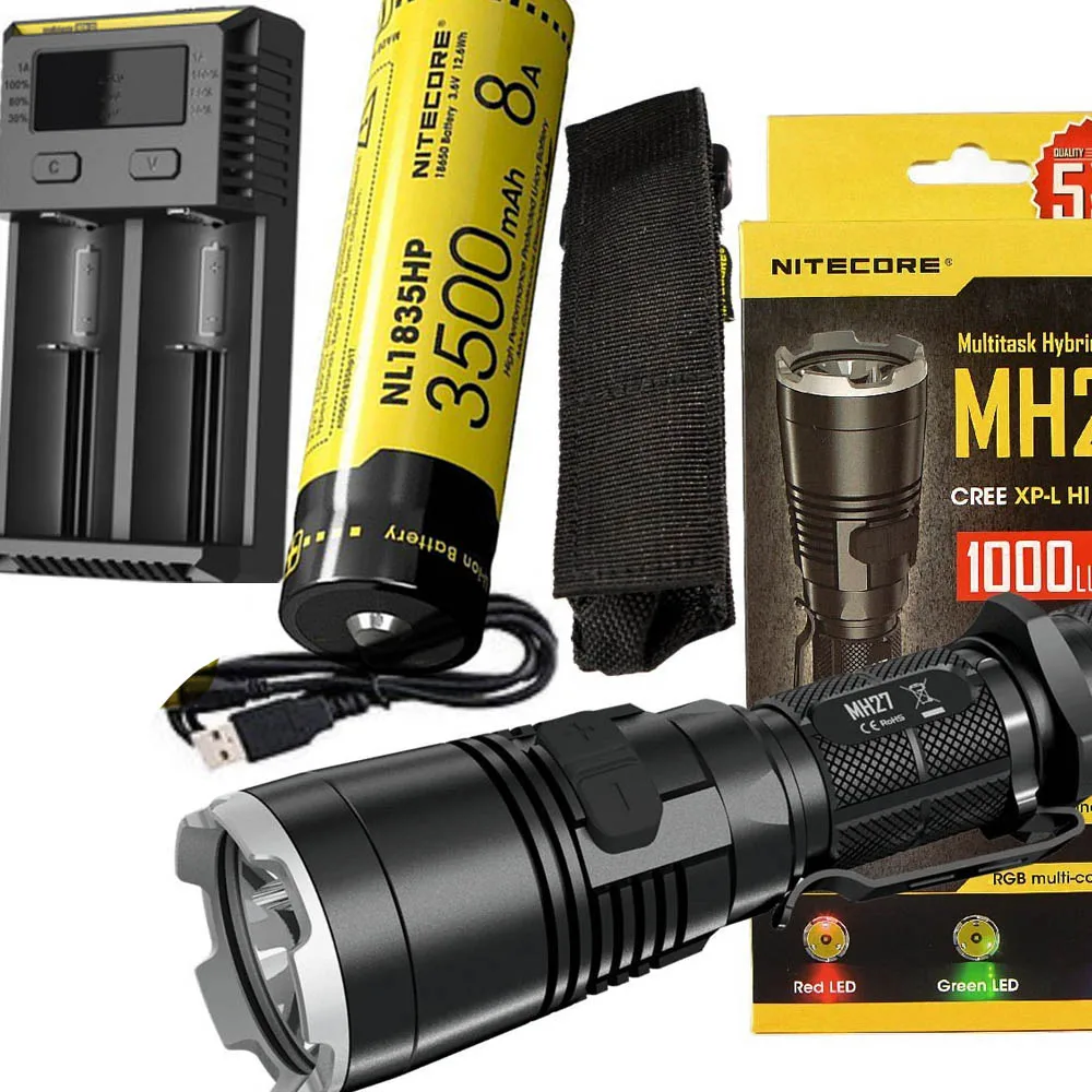 Светодиодный уличный фонарик NITECORE MH27 многоцелевой макс. 462 лм расстояние луча 18650