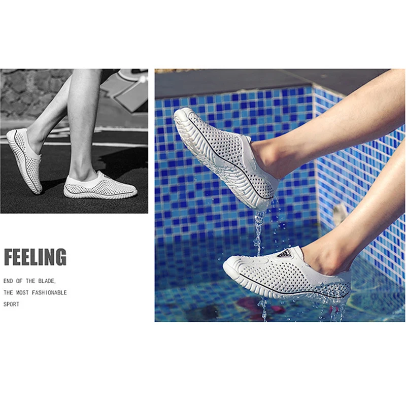 New men's sandals men's garden shoes summer sandals high quality breathable clog shoes lightweight large size