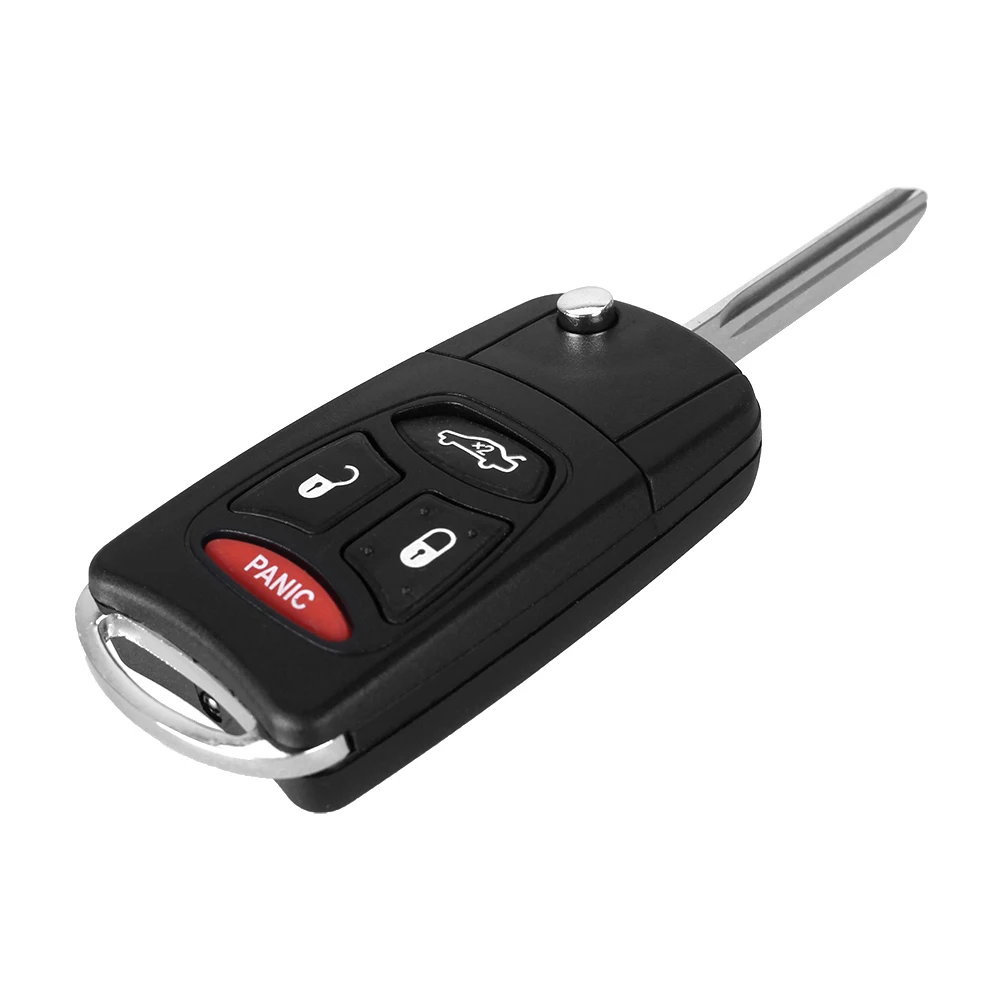 Dandkey складной чехол с 4 кнопками и откидной крышкой для Chrysler Sebring Philosophy Dodge Avenger Nitro
