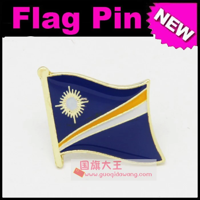 

National Flag Metal Lapel Pin Flag Pin Marshall