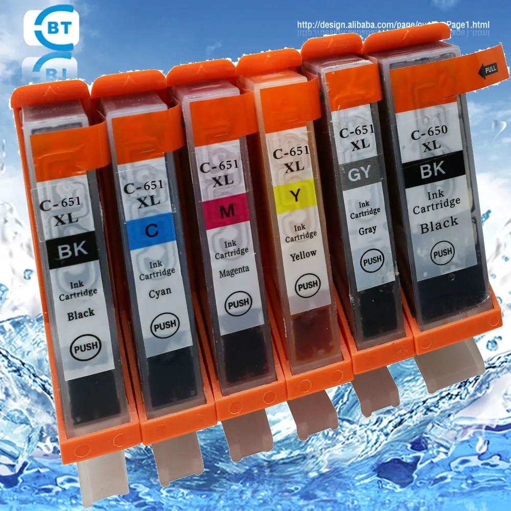 

20PCS compatible canon pgi-650 cli-651 PGI-650 PGBK forMG5460/MG5560/MG6360/MG6460/MG7160/PIXMA MX926 Ip7260 printer