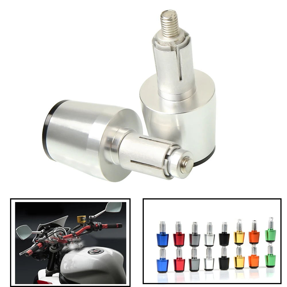 

Universal CNC Aluminum Motorcycle 7/8" 22mm adjustableMotorcycle Hand Bar Grips Ends For Honda CB 1000 R CBR 600 RR Hornet 600