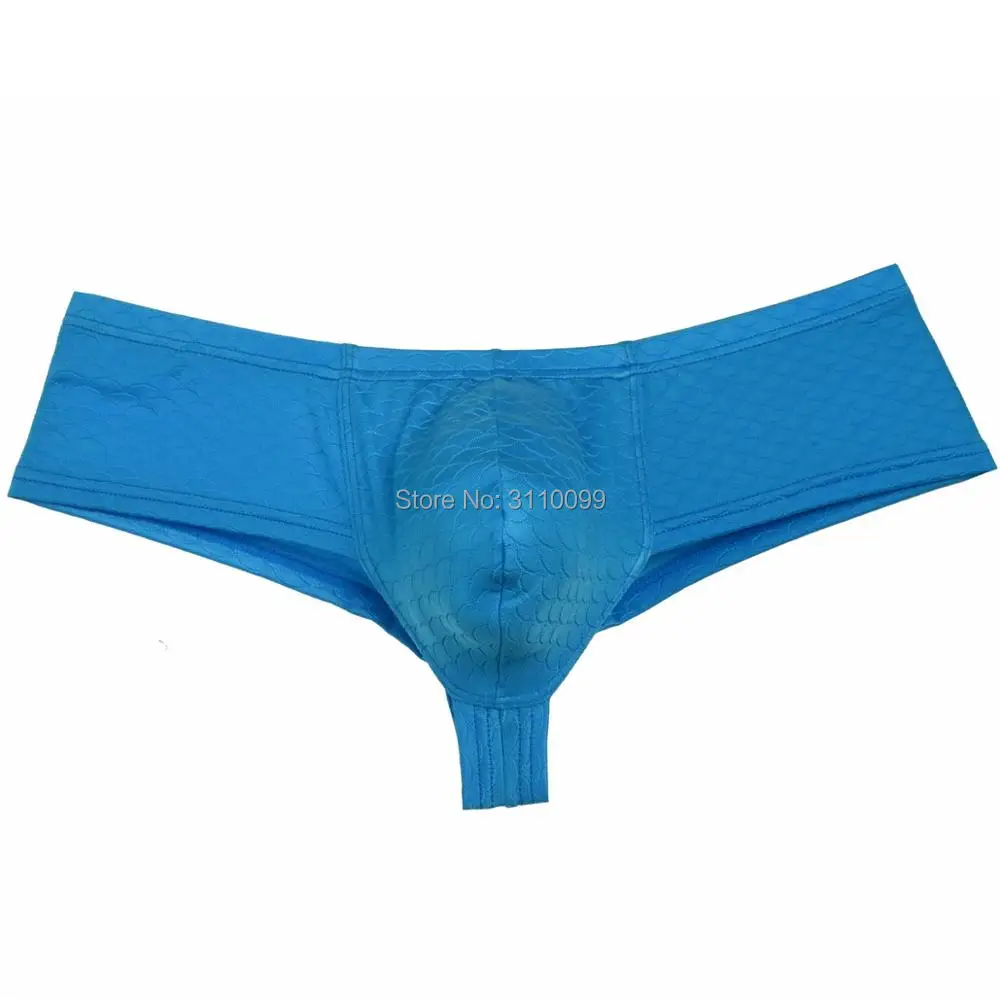 Новый стиль гладкие удобные мужские бикини с рисунком рыбьей чешуи сексуальные