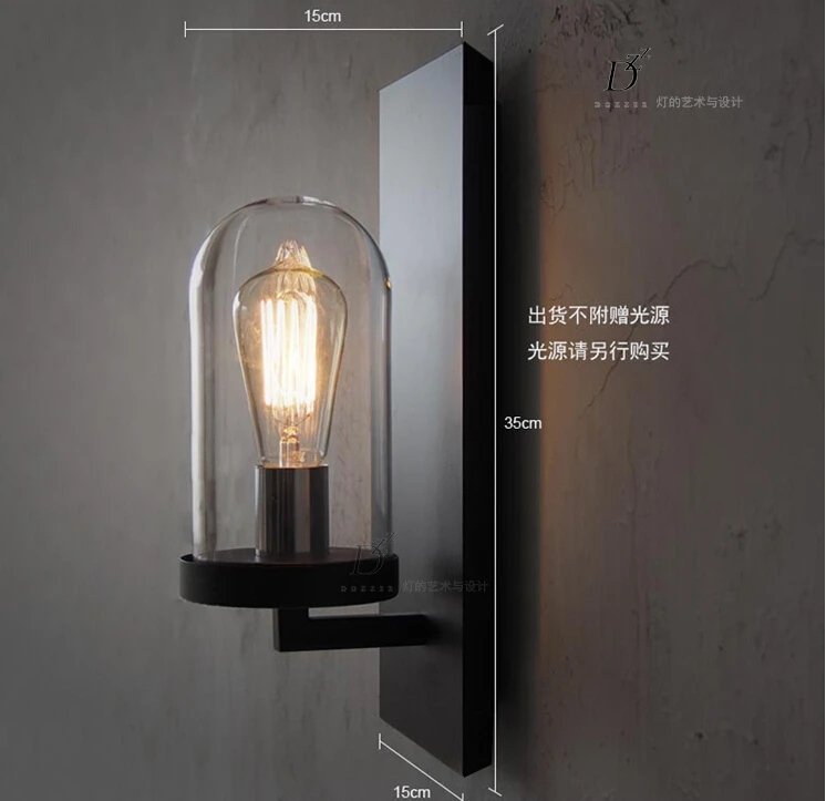 Креативная американская промышленная настенная лампа Эдисона винтажное бра