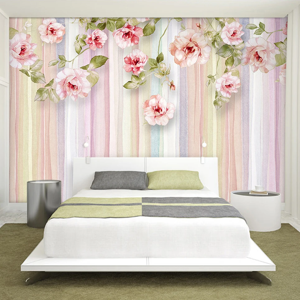 3D фотообои на заказ обои в европейском стиле с розами для гостиной дивана спальни