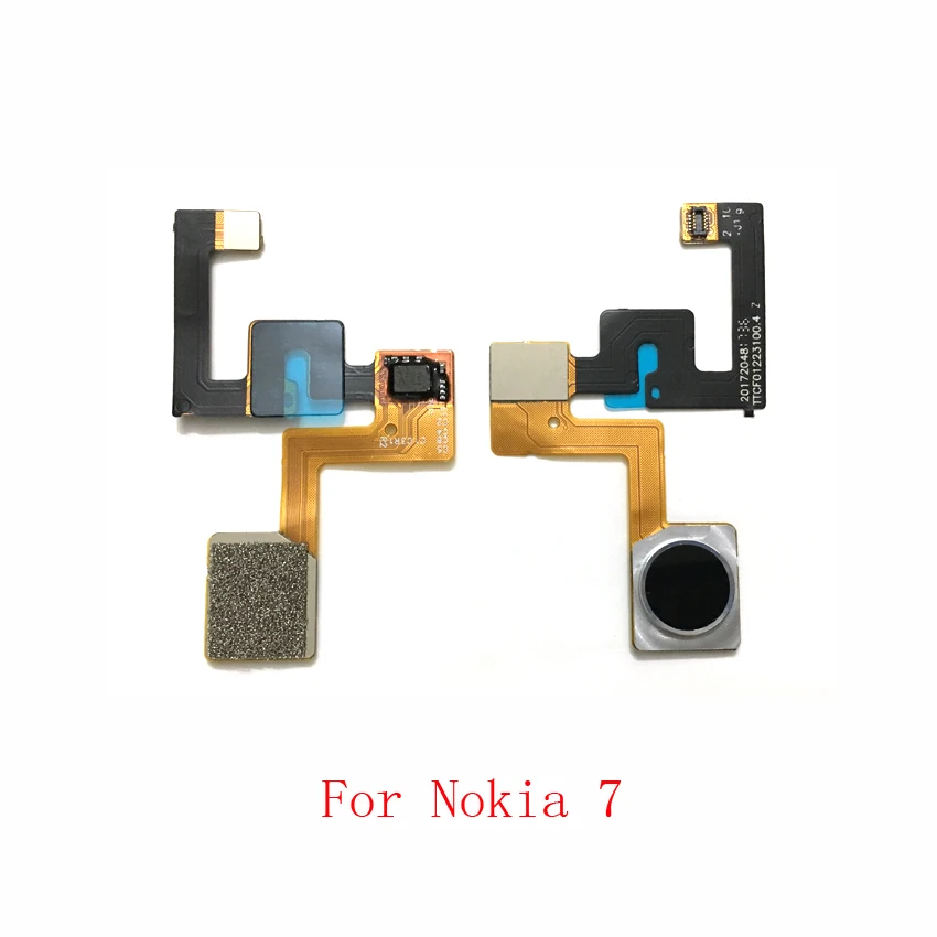 Протестированный датчик отпечатков пальцев гибкий кабель для Nokia 5 6 7 8 Главная Кнопка возврата ключа Touch ID Ремонт Запчасти