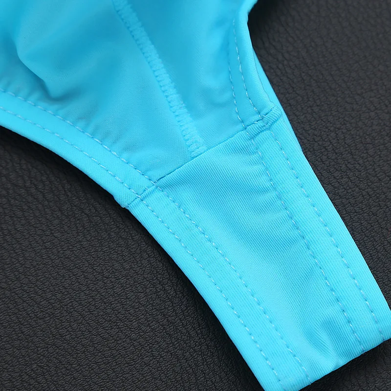 Прозрачные мужские сексуальные трусы мини Мужское нижнее белье G Strings Ice Silk Peins Pouch