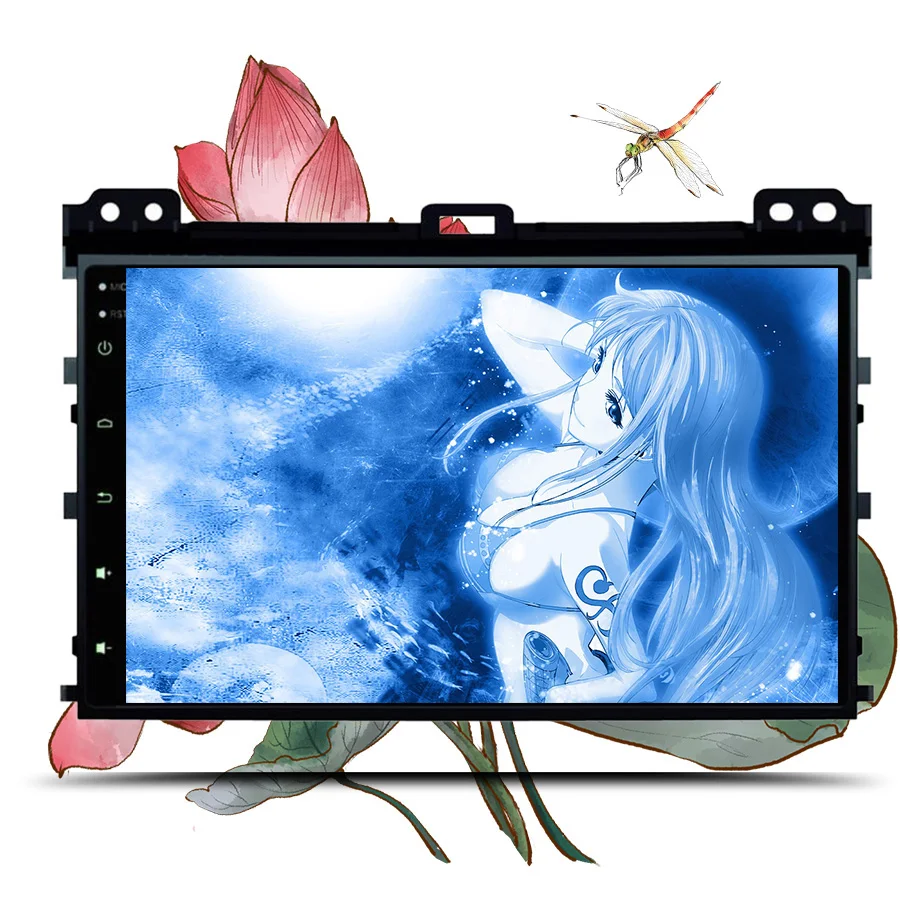 HD Android 9,1 автомобильный DVD gps для Toyota Prado 120 2002-2009 радио автомобиля gps Центральный Мультимедиа в тире головное устройство магнитофон