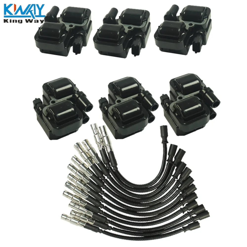 Бесплатная доставка King Way Свеча зажигания набор проводов 6 мкФ 359 для Mercedes Benz C CL CLK