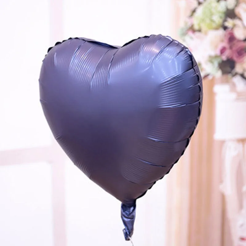 1 Set 12 inch Noctiluca blue Latex balloon 18 inch Heart Matte dark blue balloons Birthday wedding party decoration supplies
