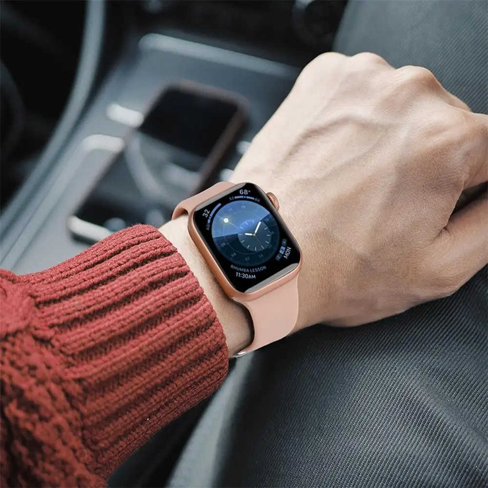 Спортивный силиконовый ремешок для apple watch 5 4 band 44 мм iwatch band 42 мм correa 38 мм pulseira apple watch 5 4 3 2 Браслет ремешок для часов